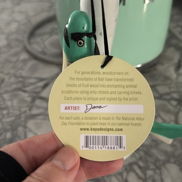 Baby Shark Wooden Artisan Made Christmas Ornament NWT - Picture 6 of 7